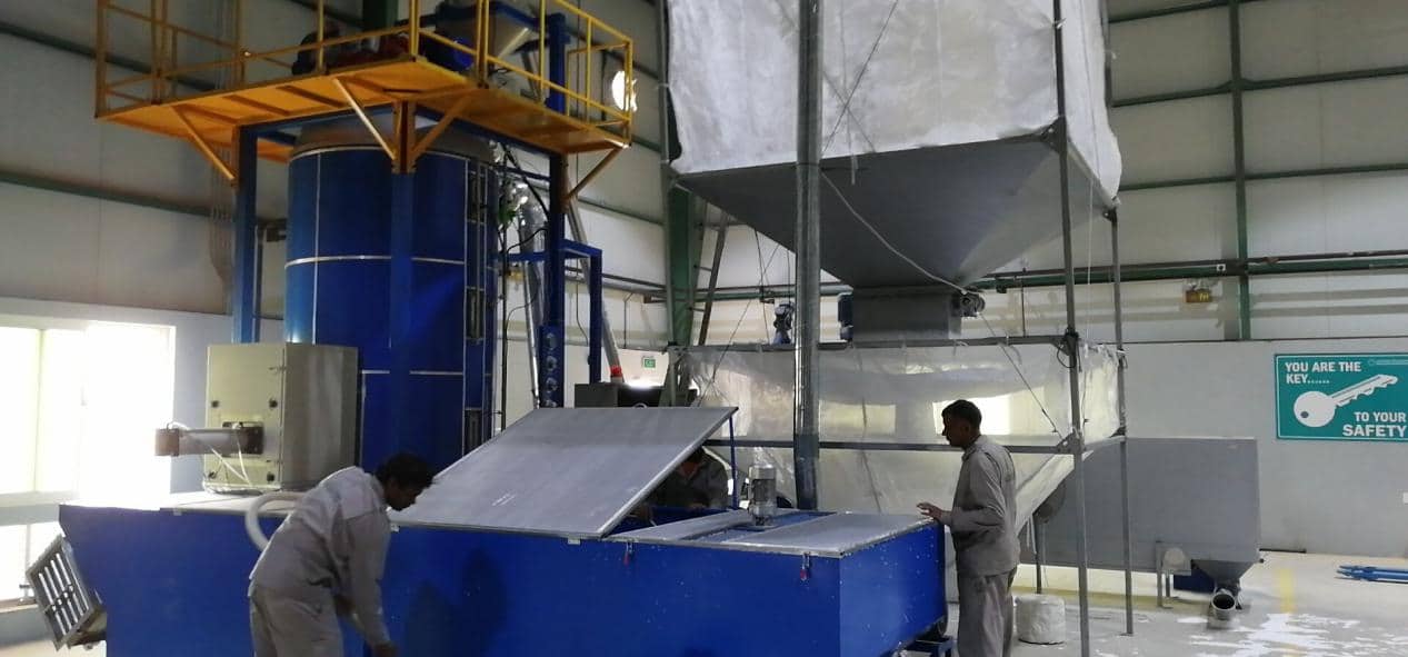 Automatic Big SPJ150 Batch pre-expander successful running in saudi. - new2 - Green Building EPS Machine